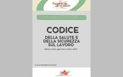 Codice della salute e della sicurezza sul lavoro, disponibile online l’aggiornamento a ottobre 2024