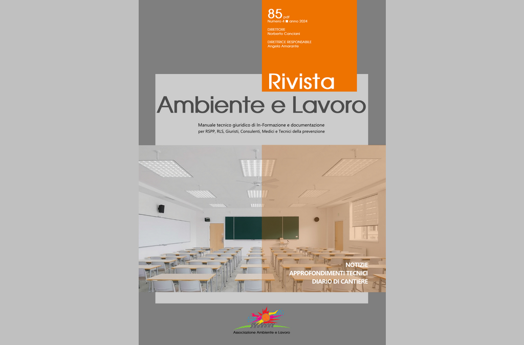 Rivista Ambiente e Lavoro n. 85/2024