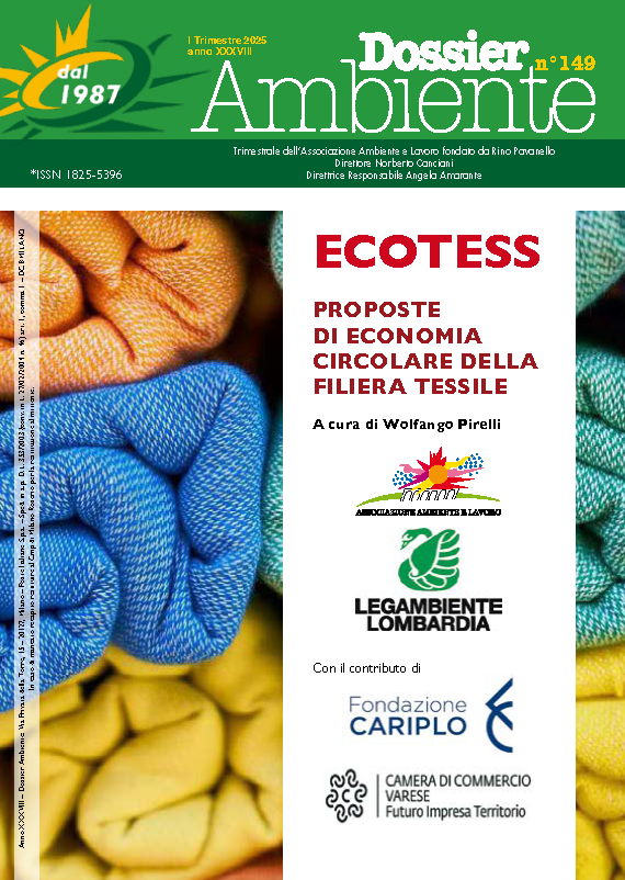 Dossier Ambiente 149 - ECOTESS. Proposte di economia circolare della filiera tessile