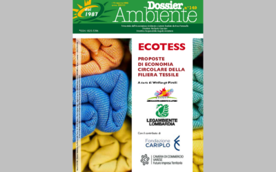 Pubblicato Dossier Ambiente n. 149 “ECOTESS. Proposte di economia circolare della filiera tessile”