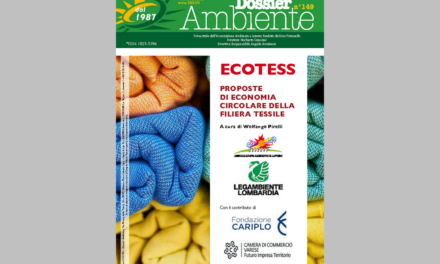Pubblicato Dossier Ambiente n. 149 “ECOTESS. Proposte di economia circolare della filiera tessile”