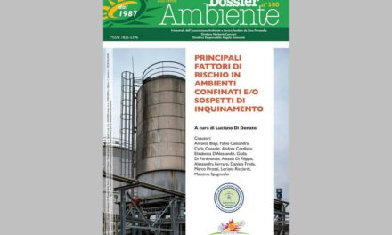 Pubblicato Dossier Ambiente n. 150 “Principali fattori di rischio in ambienti confinati e/o sospetti di inquinamento”