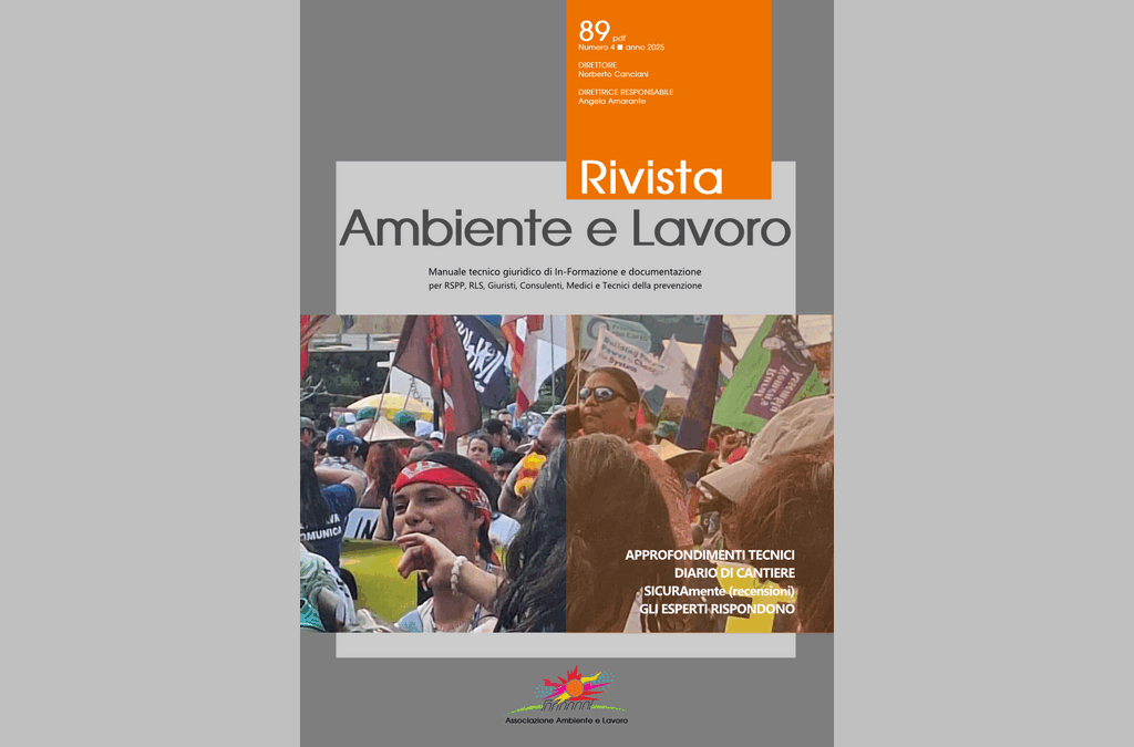 Rivista Ambiente e Lavoro n. 89/2025