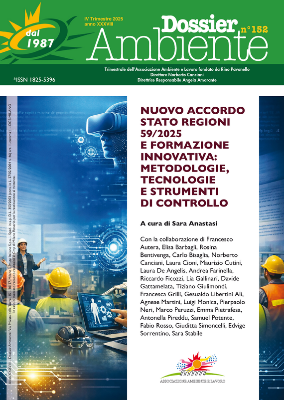 Dossier Ambiente 152 - Nuovo accordo Stato Regioni 59/2025 e formazione innovativa: metodologie, tecnologie e strumenti di controllo