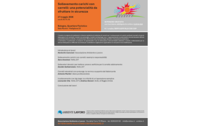 Seminario “Sollevamento carichi con carrelli: una potenzialità da sfruttare in sicurezza” – Bologna, 27 maggio 2026 (Ambiente Lavoro)