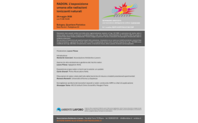 Seminario “Radon. L’esposizione umana alle radiazioni naturali” – Bologna, 26 maggio 2026 (Ambiente Lavoro)